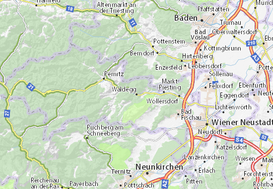 Karte Stadtplan Waldegg