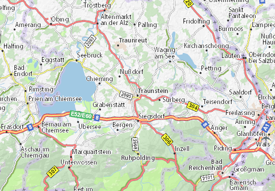 Karte Stadtplan Traunstein