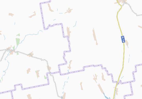 Karte Stadtplan Roshchakhivka