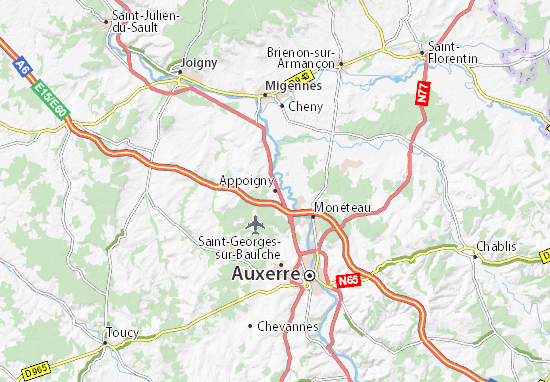 Mapa Plano Appoigny