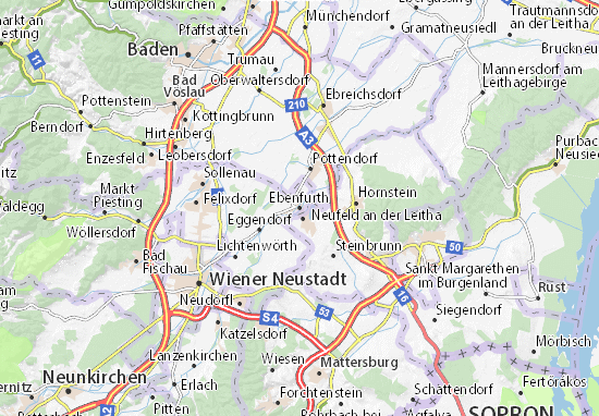 Karte Stadtplan Ebenfurth