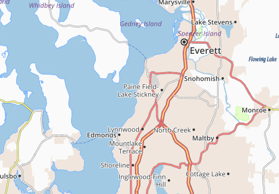 Karte Stadtplan Picnic Point-North Lynnwood