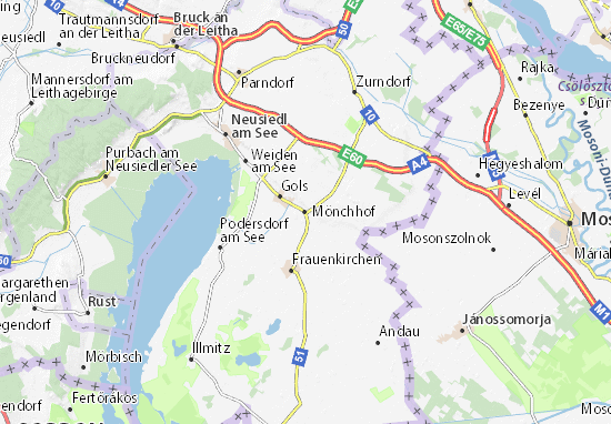 Mönchhof Map