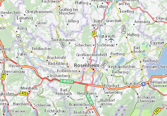 Mapa Großkarolinenfeld