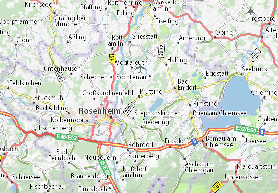 Karte Stadtplan Prutting