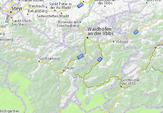 Kaart Plattegrond Oberland