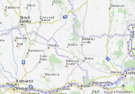 Karte Stadtplan Strekov