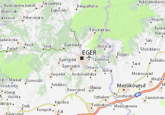 Karte Stadtplan Eger