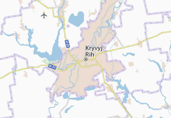 Kryvyj Rih Map