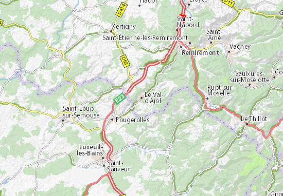 Carte-Plan Le Val-d&#x27;Ajol