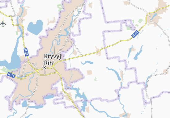 Dniprovka Map