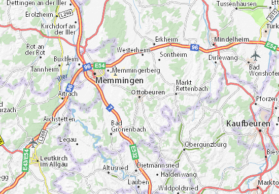 Karte Stadtplan Ottobeuren