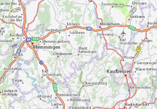 Karte Stadtplan Markt Rettenbach