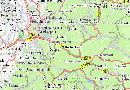 Kaart Plattegrond Buchenbach