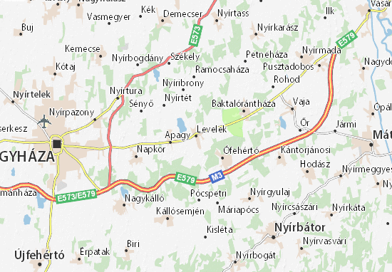 Levelek Map