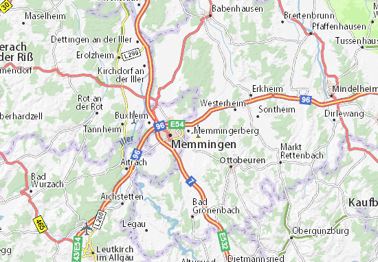 Mapa Memmingerberg