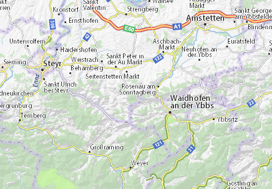 Seitenstetten Dorf Map