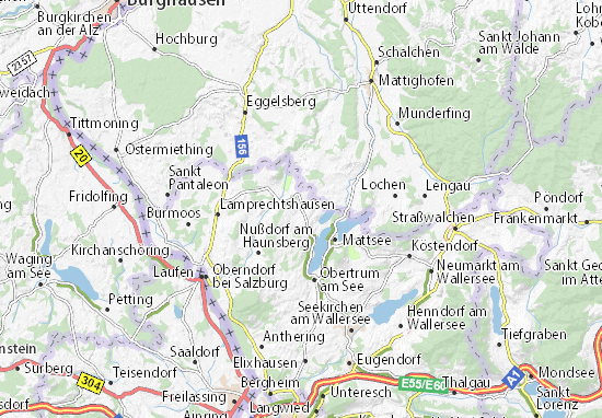 Karte Stadtplan Berndorf bei Salzburg