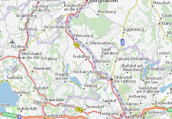 Karte Stadtplan Fridolfing