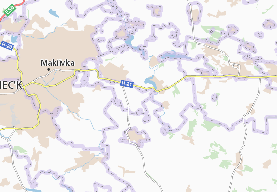 Kaart Plattegrond Dubivka