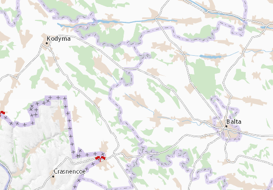 Karte Stadtplan Obzhyle