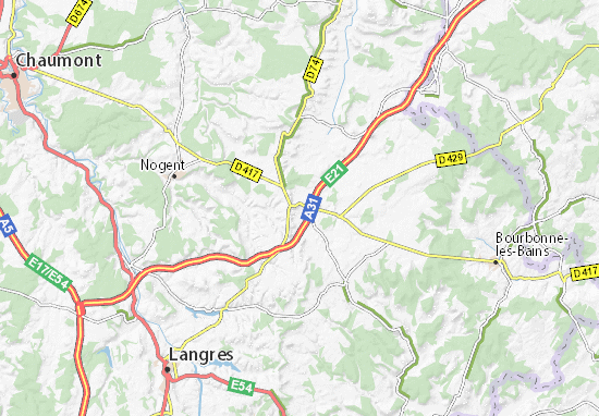 Kaart Plattegrond Montigny-le-Roi