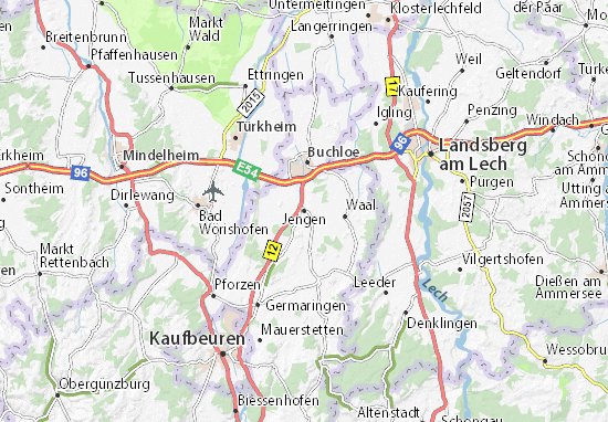Karte Stadtplan Jengen