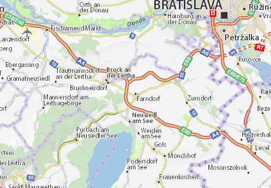 Karte Stadtplan Parndorf