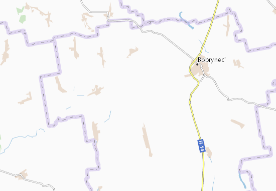 Mapa Bobrynka