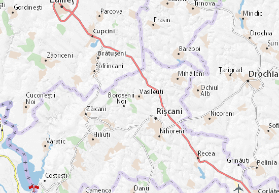 Karte Stadtplan Vasileuţi