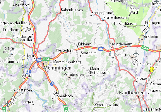 Karte Stadtplan Sontheim