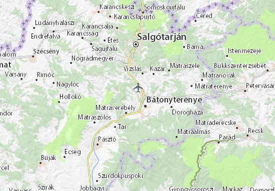 Kisterenye Map