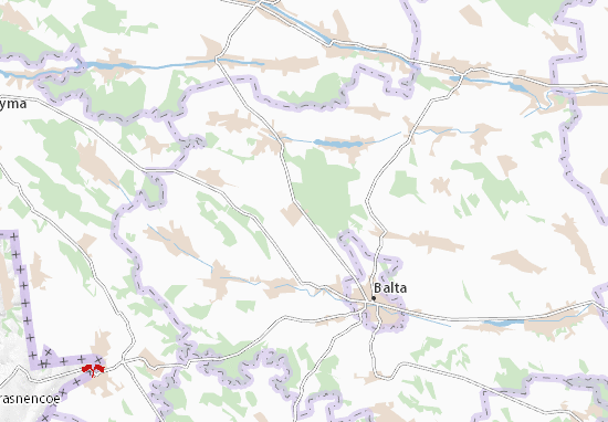 Kaart Plattegrond Lisnychivka
