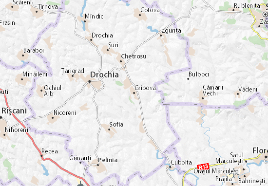 Karte Stadtplan Gribova