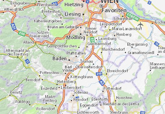 Karte Stadtplan Traiskirchen