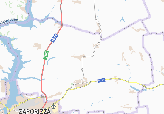 Kaart Plattegrond Novohupalivka