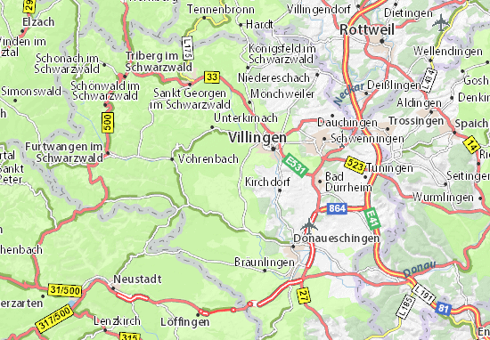 Pfaffenweiler Map