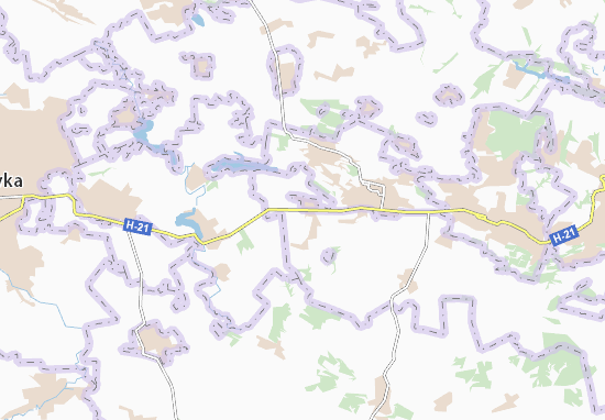 Karte Stadtplan Zachativka
