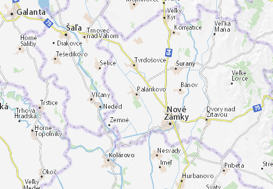 Kaart Plattegrond Palárikovo