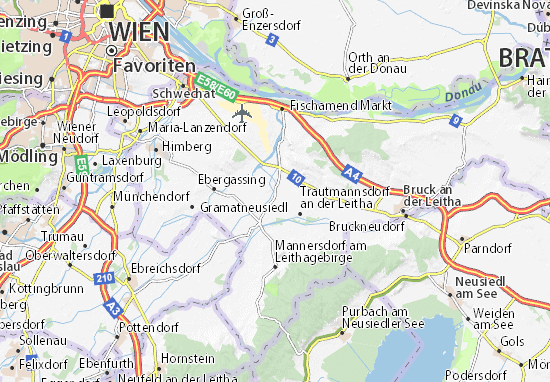 Karte Stadtplan Margarethen am Moos