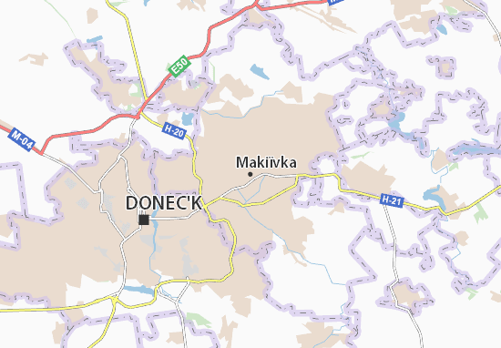 Mapas-Planos Makiïvka
