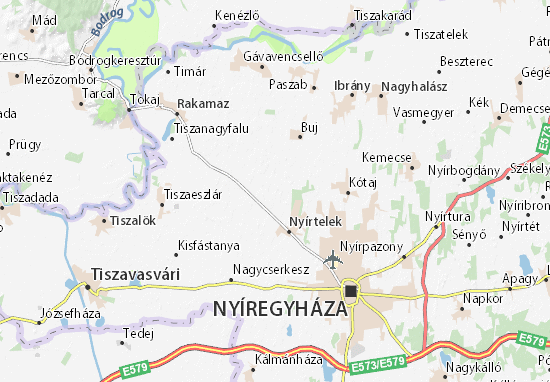 Gyulatanya Map