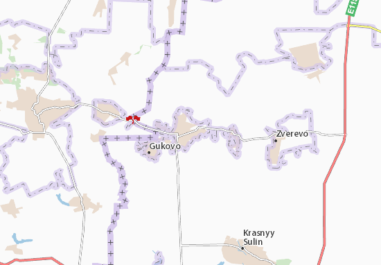 Karte Stadtplan Gukovo