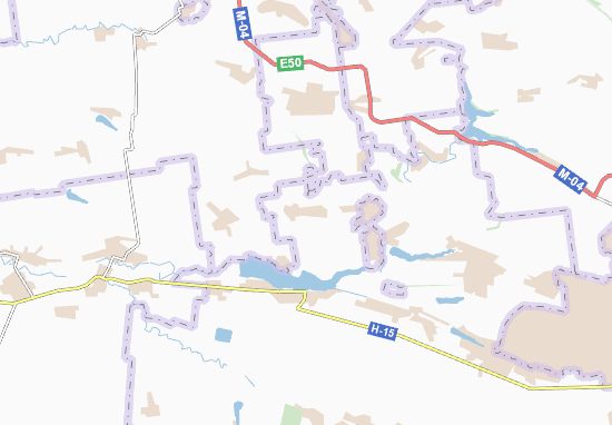 Kaart Plattegrond Novoselydivka