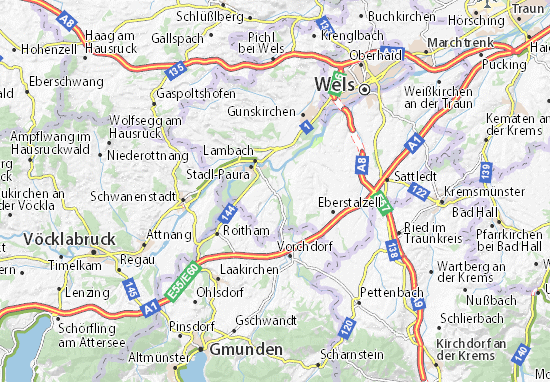 Karte Stadtplan Bad Wimsbach