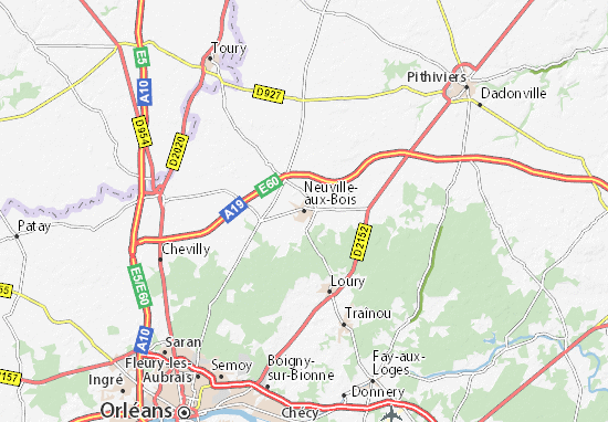carte michelin neuville aux bois plan neuville aux bois viamichelin