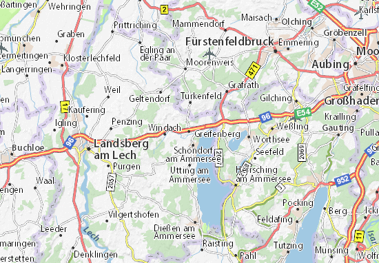 Mapa Greifenberg
