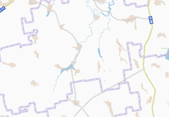 Karte Stadtplan Pshenychne