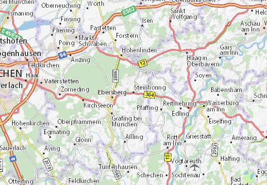 Karte Stadtplan Steinhöring