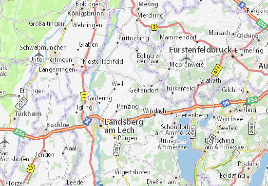 Karte Stadtplan Schwabhausen